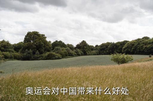 奧運(yùn)會對中國帶來什么好處