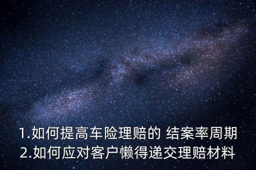 保險公司結案率