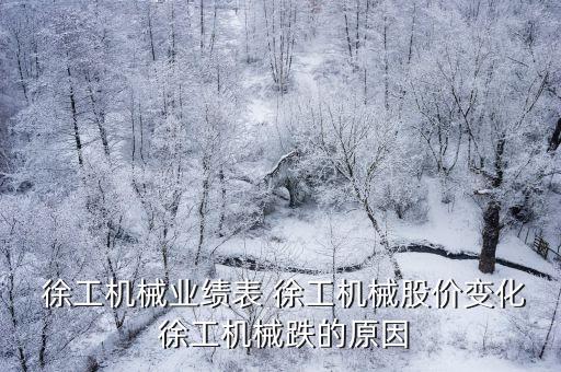  徐工機(jī)械業(yè)績表 徐工機(jī)械股價(jià)變化 徐工機(jī)械跌的原因