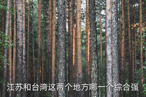 江蘇和臺灣這兩個(gè)地方哪一個(gè)綜合強(qiáng)