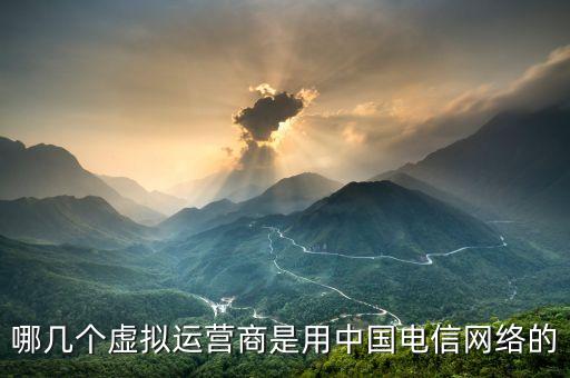 哪幾個(gè)虛擬運(yùn)營商是用中國電信網(wǎng)絡(luò)的