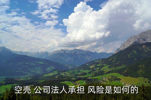  空殼 公司法人承擔(dān) 風(fēng)險(xiǎn)是如何的