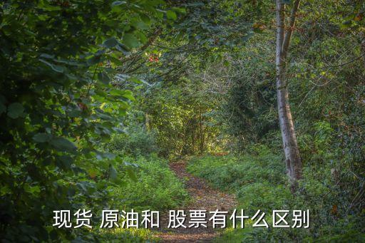 現貨 原油和 股票有什么區(qū)別