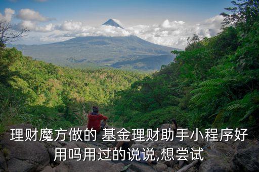 理財魔方做的 基金理財助手小程序好用嗎用過的說說,想嘗試
