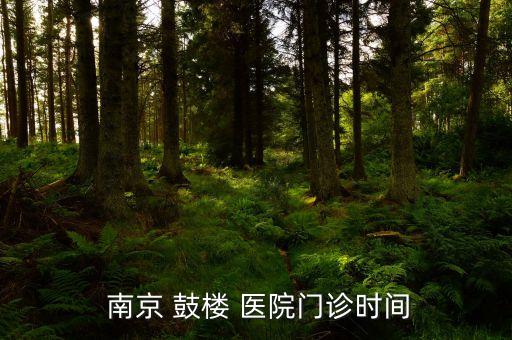  南京 鼓樓 醫(yī)院門(mén)診時(shí)間