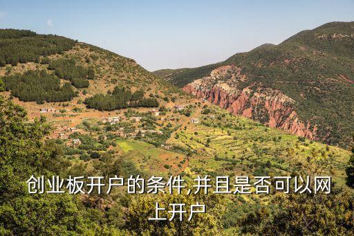  創(chuàng)業(yè)板開戶的條件,并且是否可以網(wǎng)上開戶
