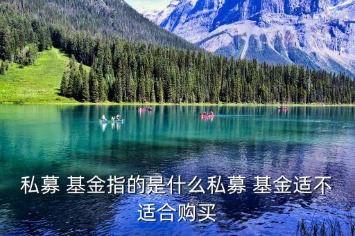 私募 基金指的是什么私募 基金適不適合購(gòu)買(mǎi)