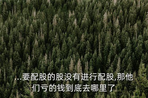 配資公司的錢哪來(lái)的