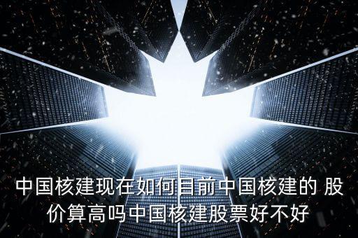 中國(guó)核建現(xiàn)在如何目前中國(guó)核建的 股價(jià)算高嗎中國(guó)核建股票好不好