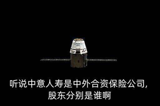 聽(tīng)說(shuō)中意人壽是中外合資保險(xiǎn)公司, 股東分別是誰(shuí)啊