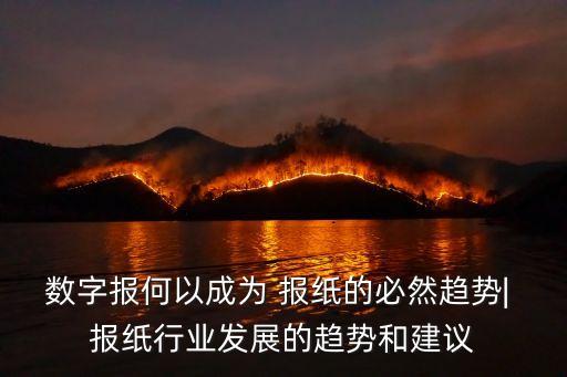 數(shù)字報(bào)何以成為 報(bào)紙的必然趨勢| 報(bào)紙行業(yè)發(fā)展的趨勢和建議