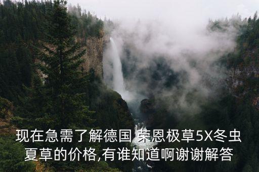 現(xiàn)在急需了解德國 榮恩極草5X冬蟲夏草的價格,有誰知道啊謝謝解答