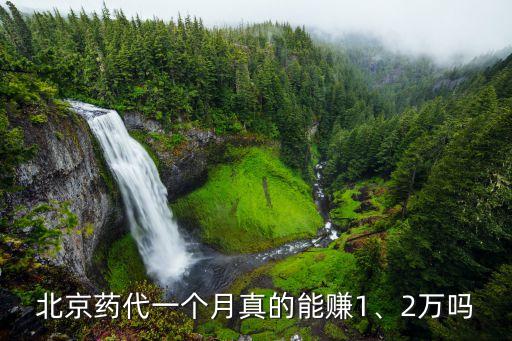 北京藥代一個月真的能賺1、2萬嗎