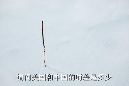 請問美國和中國的時(shí)差是多少