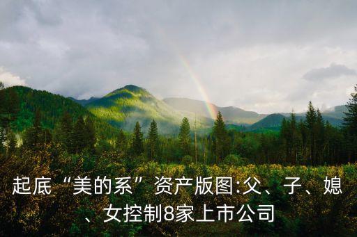 起底“美的系”資產(chǎn)版圖:父、子、媳、女控制8家上市公司