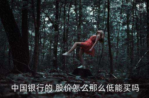  中國銀行的 股價(jià)怎么那么低能買嗎