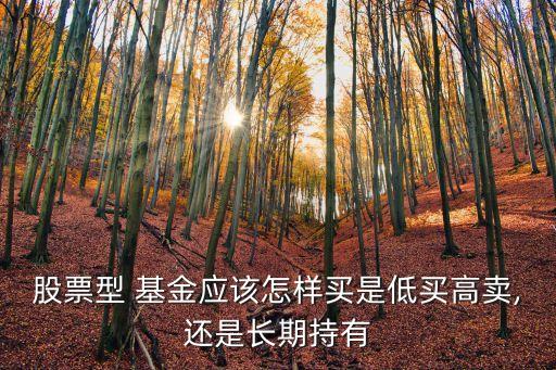 股票型 基金應(yīng)該怎樣買(mǎi)是低買(mǎi)高賣(mài),還是長(zhǎng)期持有