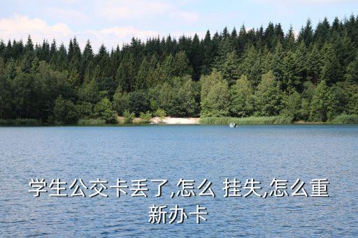 學生公交卡丟了,怎么 掛失,怎么重新辦卡