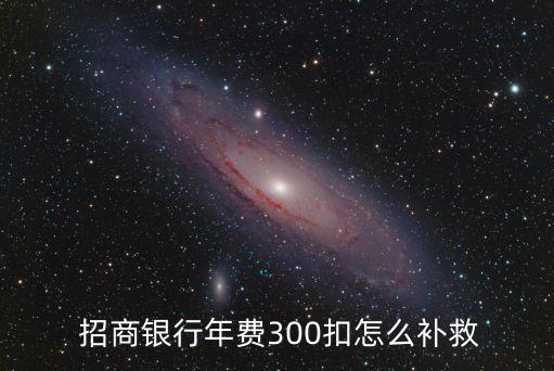  招商銀行年費300扣怎么補(bǔ)救