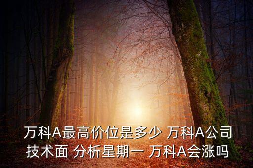 2014年萬科股票技術分析,對萬科A股票技術分析論文