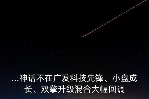 ...神話不在廣發(fā)科技先鋒、小盤成長、雙擎升級混合大幅回調(diào)