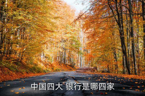 中國(guó)四大 銀行是哪四家