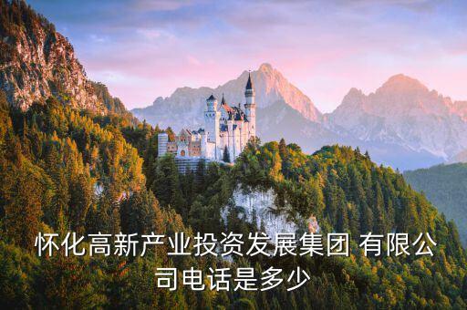  懷化高新產(chǎn)業(yè)投資發(fā)展集團(tuán) 有限公司電話是多少