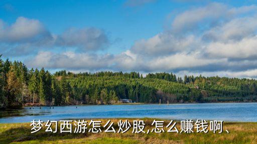  夢幻西游怎么炒股,怎么賺錢啊、