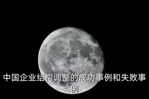 中國企業(yè)結(jié)構調(diào)整的成功事例和失敗事例